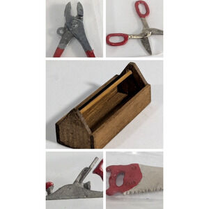 Franklin Mint american country store miniature carpenter tool saw box lot 1984